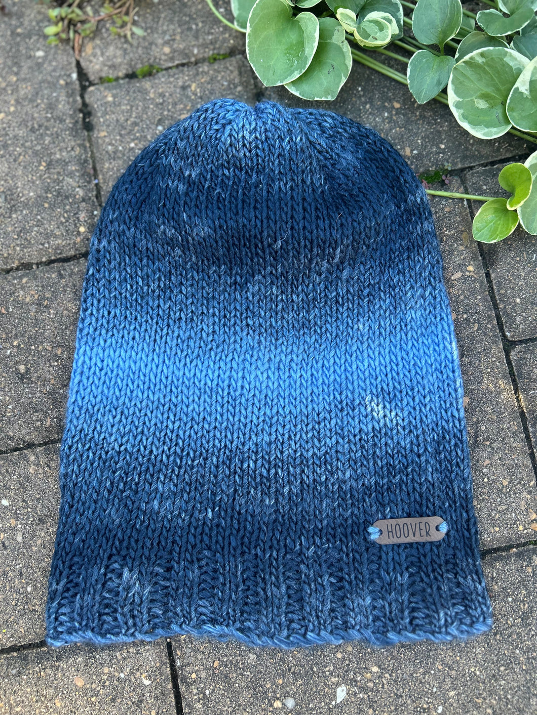 Marble Slouch Knit Beanie