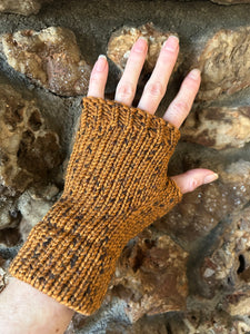 Tweed Fingerless Mitts